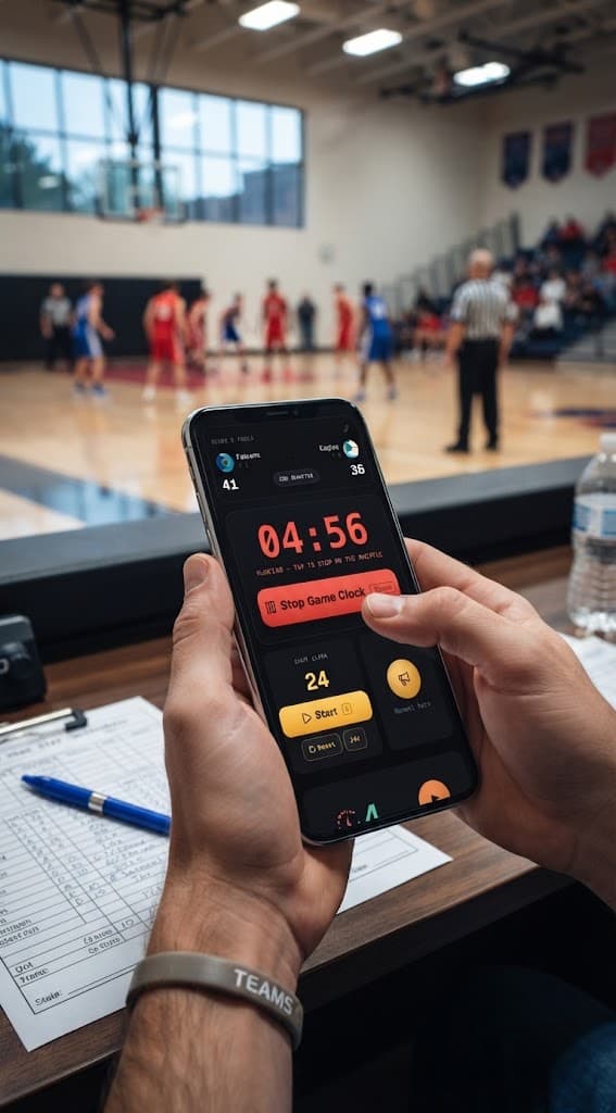 ScoreKit mini editor assistant view on a phone